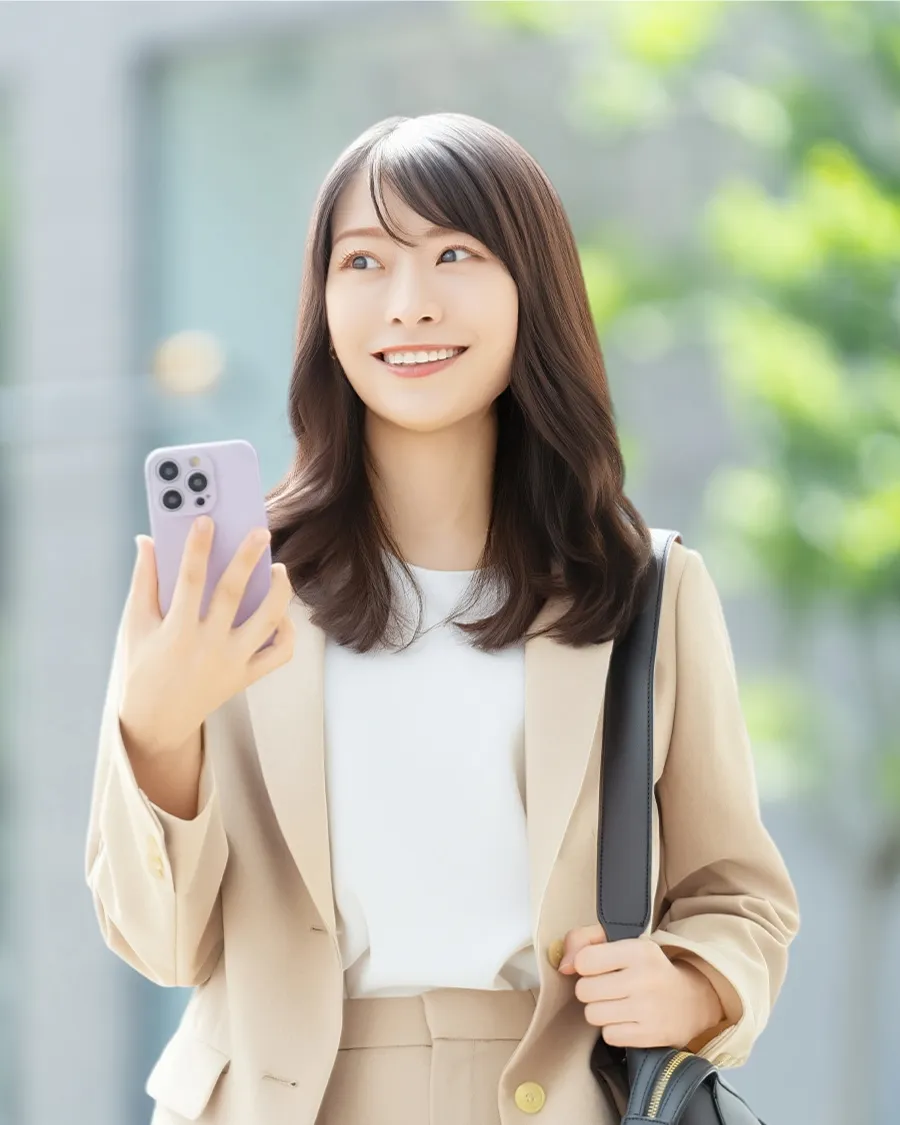 営業現場で使うアプリ画面